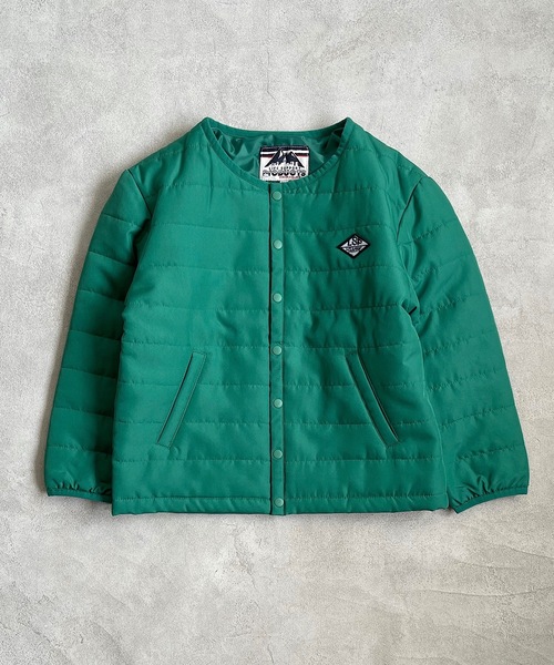 Life Support Products(ライフサポートプロダクツ)の「ノーカラーキルトジャケット(80~150cm)(ノーカラージャケット・キッズ・ブラウン/オレンジ/ブルー/ブラック/マスタード/グリーン・80/90/95/100/110/120/130/140/150)」の17枚目の写真