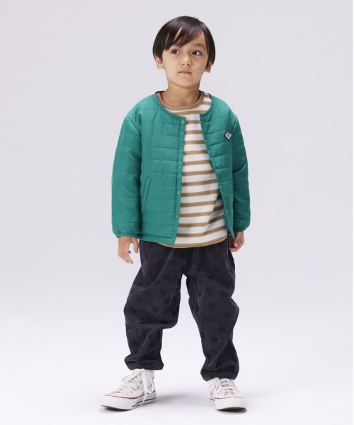 Life Support Products(ライフサポートプロダクツ)の「ノーカラーキルトジャケット(80~150cm)(ノーカラージャケット・キッズ・ブラウン/オレンジ/ブルー/ブラック/マスタード/グリーン・80/90/95/100/110/120/130/140/150)」の15枚目の写真