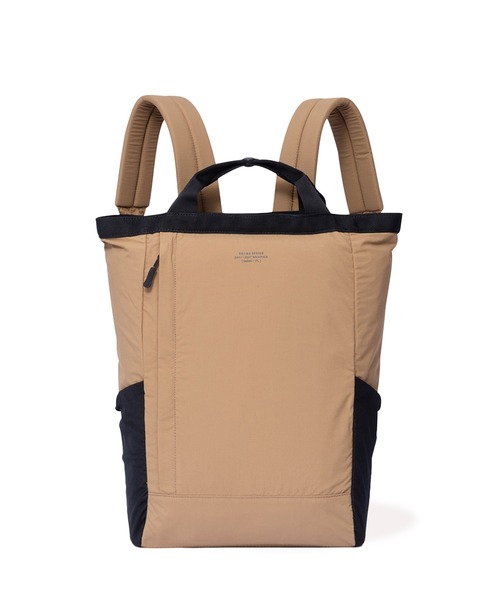 BEAMS DESIGN(ビームス デザイン)の「BEAMS DESIGN (ビームスデザイン) RIPSTOP TOWN2WAY バッグパック(バックパック/リュック・メンズ・カーキ/ブラウン/ブラック・FREE)」の1枚目の写真