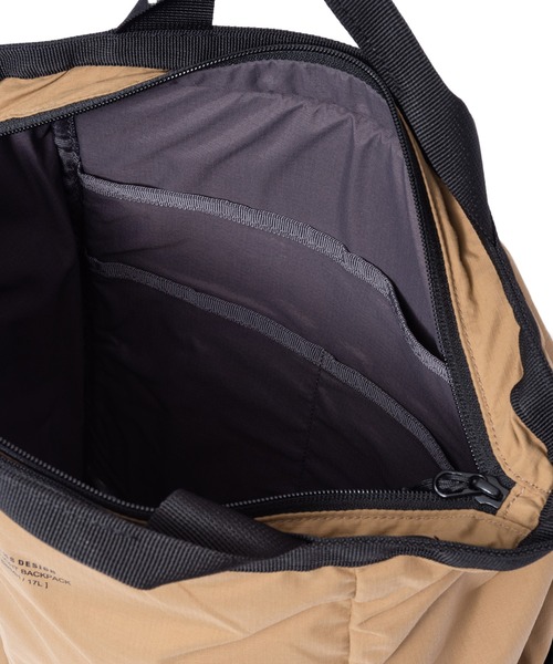 BEAMS DESIGN(ビームス デザイン)の「BEAMS DESIGN (ビームスデザイン) RIPSTOP TOWN2WAY バッグパック(バックパック/リュック・メンズ・カーキ/ブラウン/ブラック・FREE)」の8枚目の写真