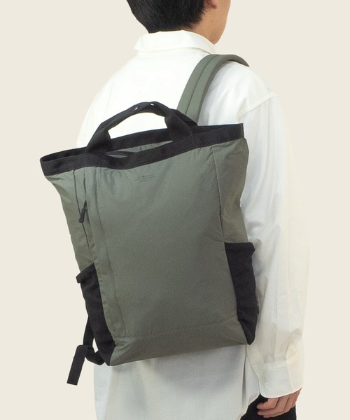 BEAMS DESIGN(ビームス デザイン)の「BEAMS DESIGN (ビームスデザイン) RIPSTOP TOWN2WAY バッグパック(バックパック/リュック・メンズ・カーキ/ブラウン/ブラック・FREE)」の17枚目の写真