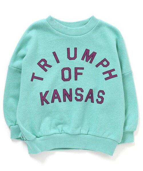 BREEZE（ブリーズ）の「カレッジトレーナー（スウェット・キッズ・レインボー/マスタード/レッド/オレンジ/グリーン/ネイビー/ライトグレー/ミント/キャメル/チャコール・130/140/80/110/120/100/90）」の5枚目の写真