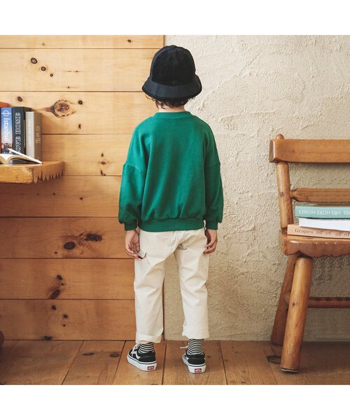 BREEZE（ブリーズ）の「カレッジトレーナー（スウェット・キッズ・レインボー/マスタード/レッド/オレンジ/グリーン/ネイビー/ライトグレー/ミント/キャメル/チャコール・130/140/80/110/120/100/90）」の16枚目の写真