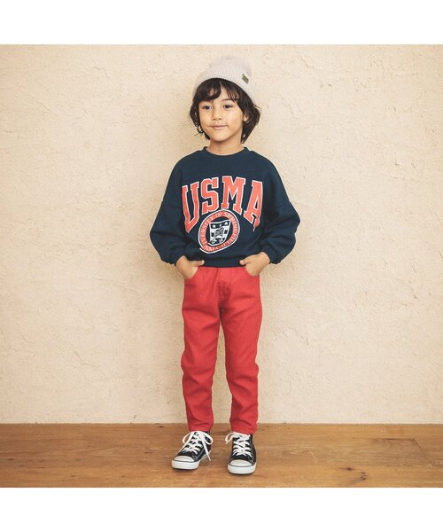 BREEZE（ブリーズ）の「カレッジトレーナー（スウェット・キッズ・レインボー/マスタード/レッド/オレンジ/グリーン/ネイビー/ライトグレー/ミント/キャメル/チャコール・130/140/80/110/120/100/90）」の21枚目の写真