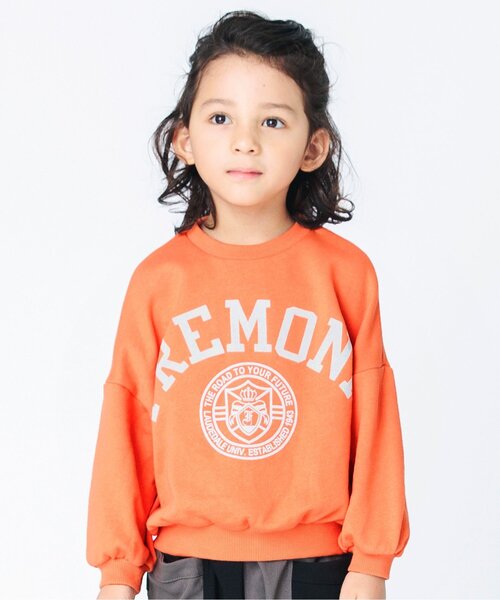 BREEZE（ブリーズ）の「カレッジトレーナー（スウェット・キッズ・レインボー/マスタード/レッド/オレンジ/グリーン/ネイビー/ライトグレー/ミント/キャメル/チャコール・130/140/80/110/120/100/90）」の13枚目の写真