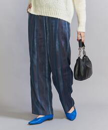 BEAUTY&YOUTH UNITED ARROWS | マットサテン ハンドストライプ バックゴム パンツ -ウォッシャブル-(その他パンツ)