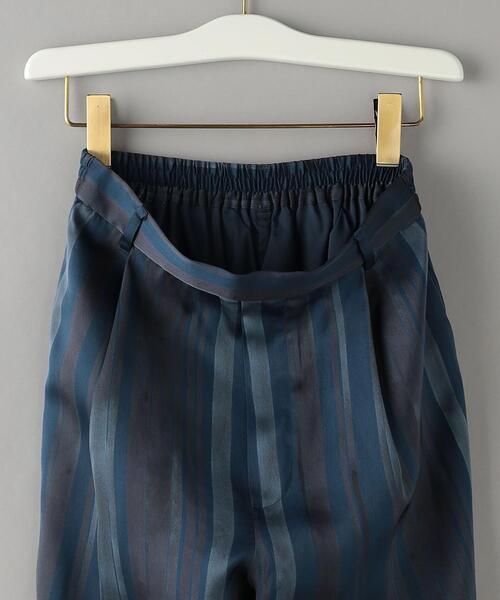 BEAUTY&YOUTH UNITED ARROWS（ビューティーアンドユースユナイテッドアローズ）の「マットサテン ハンドストライプ バックゴム パンツ -ウォッシャブル-（その他パンツ・レディース・コバルトブルー/ダークブラウン・S/M）」の14枚目の写真