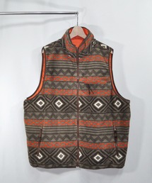 おしゃれスタ（オシャレスタ）の「マイクロフリースビッグサイズリバーシブル配色ベスト【IR】 オーバーサイズ メンズ レディース（ベスト）」