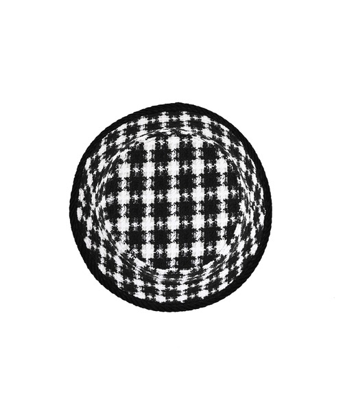 Narcissus(ナルシス)の「【Narcissus】チェックツイードバケットハット(ハット・レディース・ベージュ/ブラック・FREE)」の6枚目の写真