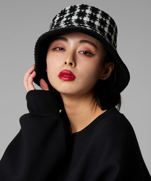 Narcissus(ナルシス)の「【Narcissus】チェックツイードバケットハット(ハット・レディース・ベージュ/ブラック・FREE)」の7枚目の写真