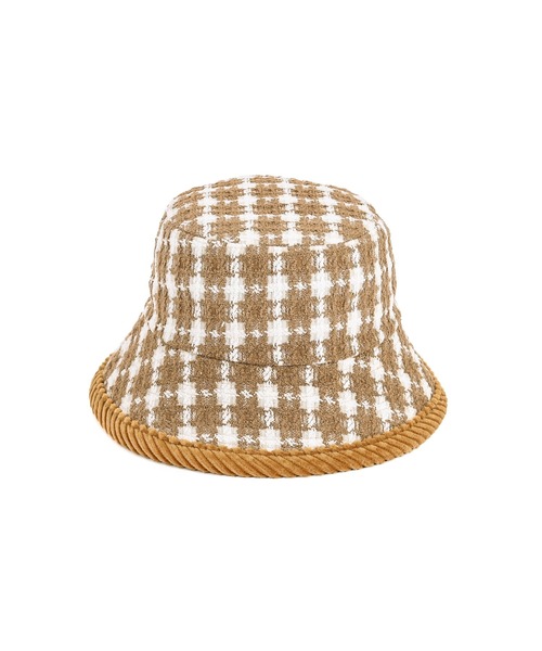 Narcissus(ナルシス)の「【Narcissus】チェックツイードバケットハット(ハット・レディース・ベージュ/ブラック・FREE)」の11枚目の写真