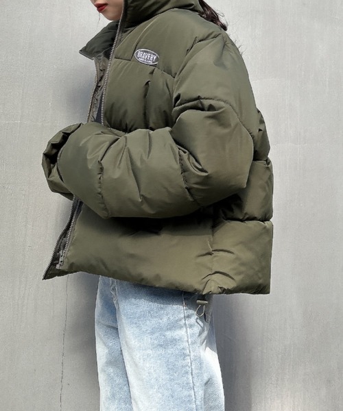 INGNI（イング）の「スタンド中綿ブルゾン（ブルゾン・レディース・ブラック/カーキ/アイボリー・M）」の10枚目の写真