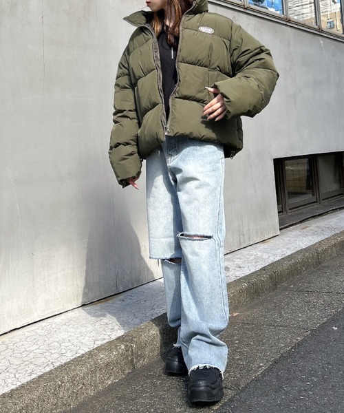 INGNI（イング）の「スタンド中綿ブルゾン（ブルゾン・レディース・ブラック/カーキ/アイボリー・M）」の12枚目の写真