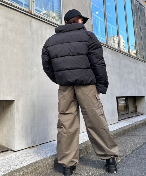 INGNI（イング）の「スタンド中綿ブルゾン（ブルゾン・レディース・ブラック/カーキ/アイボリー・M）」の9枚目の写真