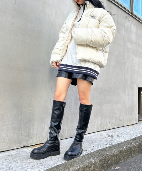 INGNI（イング）の「スタンド中綿ブルゾン（ブルゾン・レディース・ブラック/カーキ/アイボリー・M）」の5枚目の写真