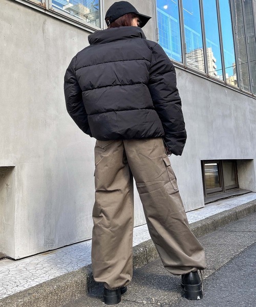 INGNI（イング）の「スタンド中綿ブルゾン（ブルゾン・レディース・ブラック/カーキ/アイボリー・M）」の18枚目の写真