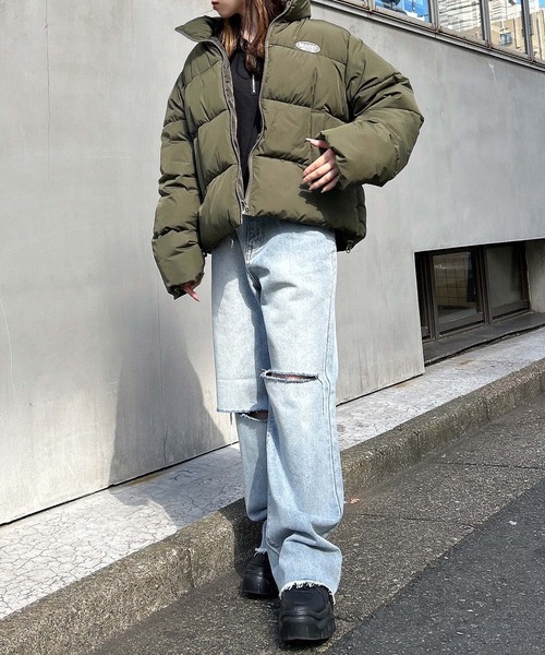 INGNI（イング）の「スタンド中綿ブルゾン（ブルゾン・レディース・ブラック/カーキ/アイボリー・M）」の15枚目の写真