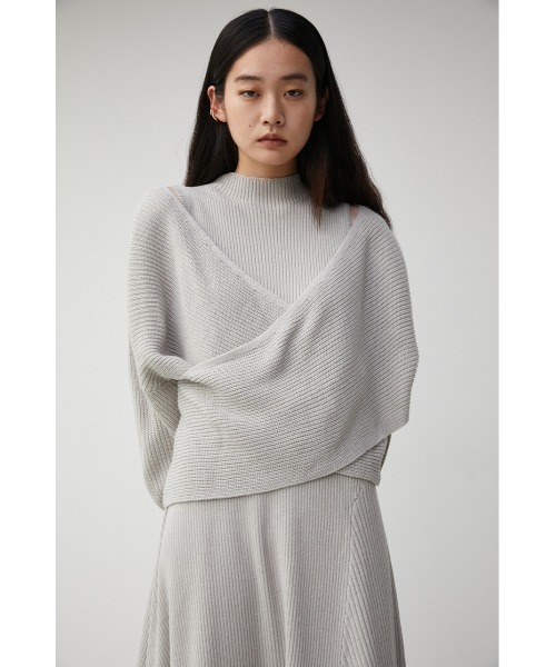 AZUL by moussy(アズールバイマウジー)の「IRREGULAR HEM FLARE SET OP/イレギュラーヘムフレアーセットワンピース(ワンピース・レディース・ブラック/ダークベージュ/ライトグレー・MEDIUM/SMALL)」の15枚目の写真