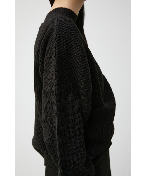 AZUL by moussy(アズールバイマウジー)の「IRREGULAR HEM FLARE SET OP/イレギュラーヘムフレアーセットワンピース(ワンピース・レディース・ブラック/ダークベージュ/ライトグレー・MEDIUM/SMALL)」の12枚目の写真