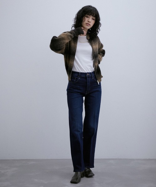 ADAM ET ROPE'（アダムエロペ）の「シアードッキングプルオーバー（Tシャツ/カットソー・レディース・オレンジ/ホワイト/ブラック・FREE）」の17枚目の写真