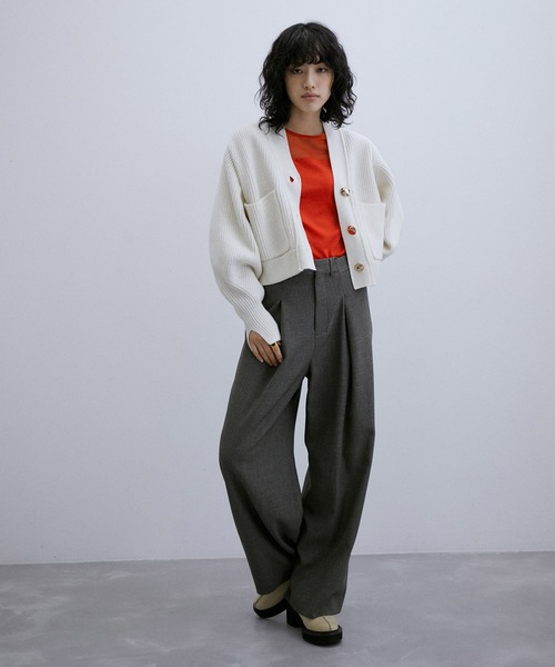 ADAM ET ROPE'（アダムエロペ）の「シアードッキングプルオーバー（Tシャツ/カットソー・レディース・オレンジ/ホワイト/ブラック・FREE）」の20枚目の写真