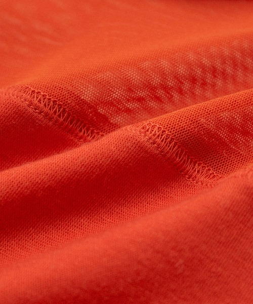 ADAM ET ROPE'（アダムエロペ）の「シアードッキングプルオーバー（Tシャツ/カットソー・レディース・オレンジ/ホワイト/ブラック・FREE）」の9枚目の写真