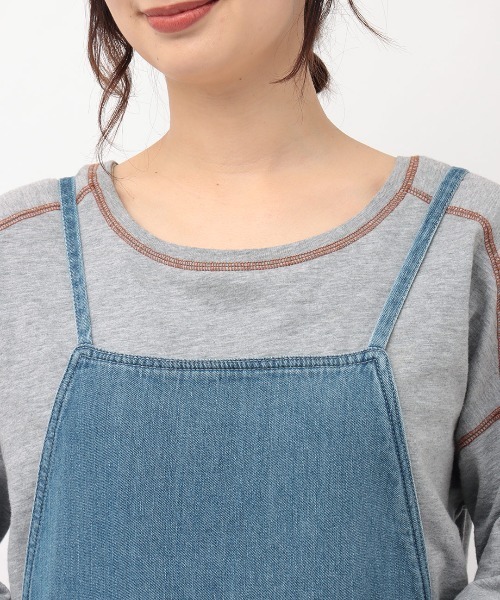 チチカカ(チチカカ)の「ライトオンスデニムサロペットパンツ(サロペット/オーバーオール・レディース・インディゴブルー/ブルー・FREE)」の9枚目の写真