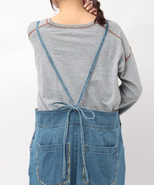 チチカカ(チチカカ)の「ライトオンスデニムサロペットパンツ(サロペット/オーバーオール・レディース・インディゴブルー/ブルー・FREE)」の10枚目の写真