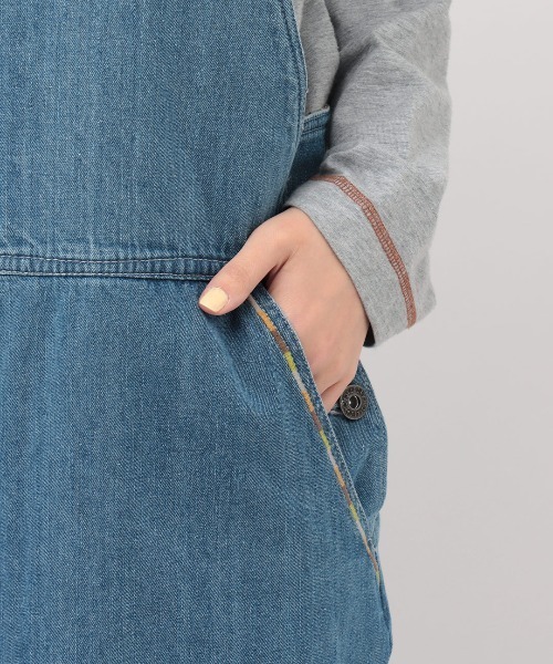 チチカカ(チチカカ)の「ライトオンスデニムサロペットパンツ(サロペット/オーバーオール・レディース・インディゴブルー/ブルー・FREE)」の12枚目の写真