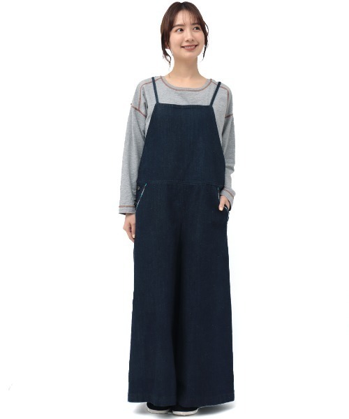 チチカカ(チチカカ)の「ライトオンスデニムサロペットパンツ(サロペット/オーバーオール・レディース・インディゴブルー/ブルー・FREE)」の6枚目の写真