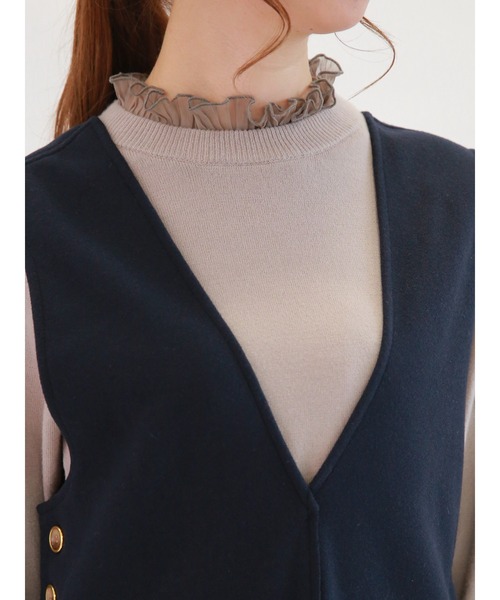 Te chichi（テチチ）の「サイド釦ポケット付ジャンパースカート