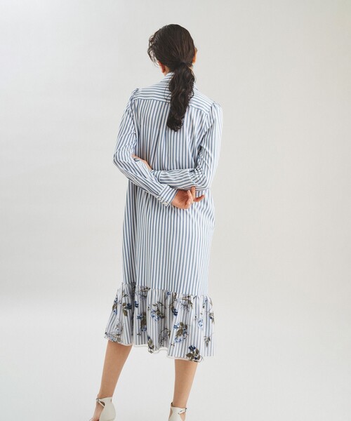 セール】スズラン刺繍シャツワンピース（シャツワンピース）｜GRACE