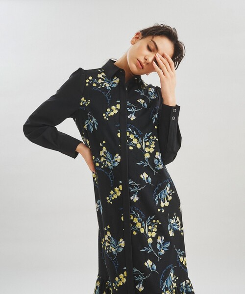 セール】スズラン刺繍シャツワンピース（シャツワンピース）｜GRACE