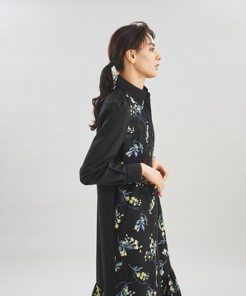 セール】スズラン刺繍シャツワンピース（シャツワンピース）｜GRACE