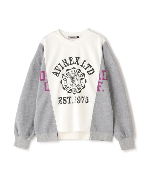 AVIREX(アヴィレックス)の「REMAKE LIKE SWEAT TOPS/ リメイクライク スウェットトップス(スウェット・レディース・ピンク/ホワイト系2・F)」の22枚目の写真