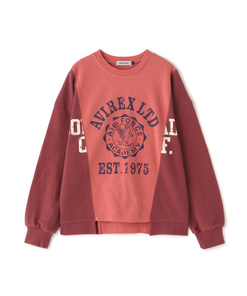 AVIREX(アヴィレックス)の「REMAKE LIKE SWEAT TOPS/ リメイクライク スウェットトップス(スウェット・レディース・ピンク/ホワイト系2・F)」の17枚目の写真