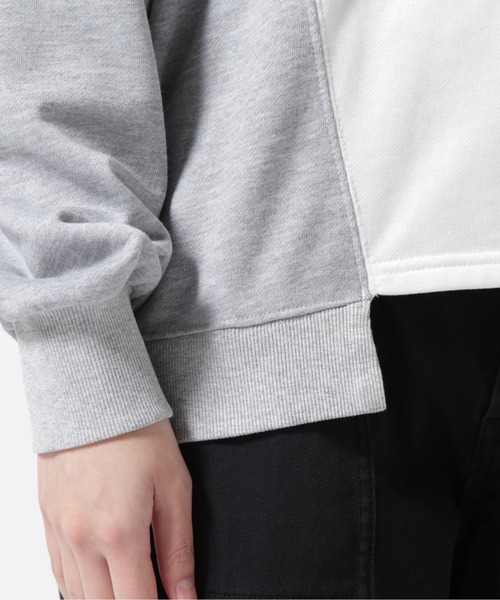 AVIREX(アヴィレックス)の「REMAKE LIKE SWEAT TOPS/ リメイクライク スウェットトップス(スウェット・レディース・ピンク/ホワイト系2・F)」の11枚目の写真