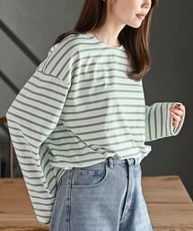 rps（アールピーエス）の「ボーダーロンＴ（Tシャツ/カットソー）」