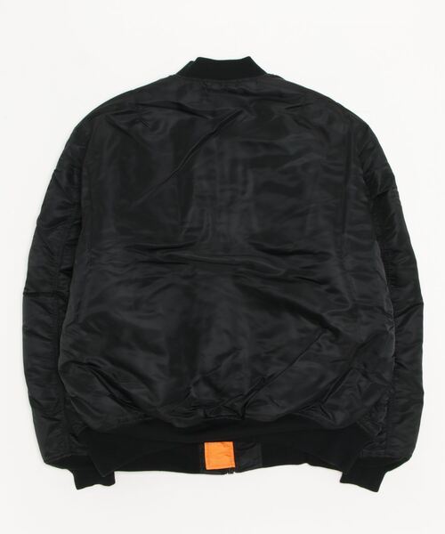 Alpha Industries（アルファインダストリーズ）の「ALPHA / アルファ：MA-1 JAPAN SPEC：20004-54[AST]（ダウンジャケット/コート・レディース・ブラック/ネイビー・5L）」の3枚目の写真