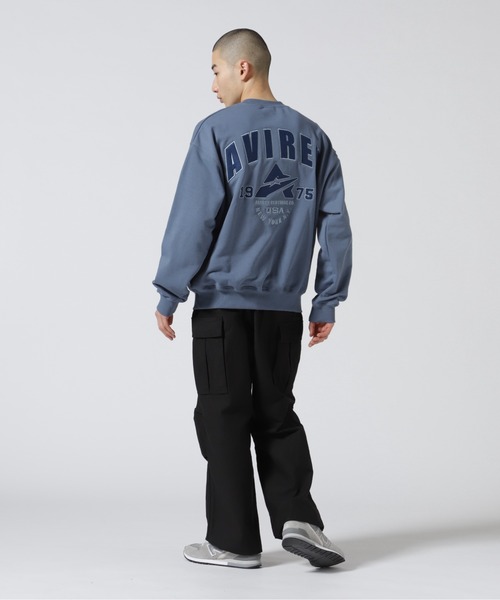 AVIREX(アヴィレックス)の「【WEB&DEPOT限定】SAME TONE CREW NECK SWEAT / セイム トーン クルーネック スウェット / AVIREX / アヴィレックス(スウェット・メンズ・ブラック/ブルーグレー/オートミール・MEDIUM/LARGE/X-LARGE/XX-LARGE/FREE)」の7枚目の写真