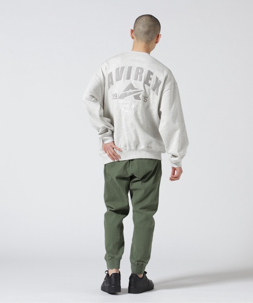 AVIREX(アヴィレックス)の「【WEB&DEPOT限定】SAME TONE CREW NECK SWEAT / セイム トーン クルーネック スウェット / AVIREX / アヴィレックス(スウェット・メンズ・ブラック/ブルーグレー/オートミール・MEDIUM/LARGE/X-LARGE/XX-LARGE/FREE)」の10枚目の写真
