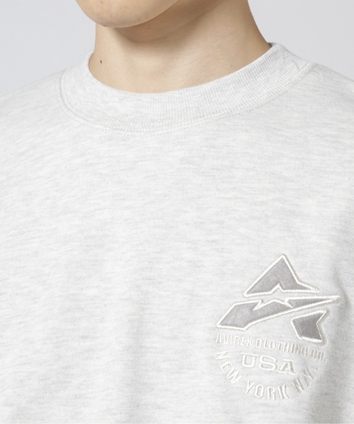 AVIREX(アヴィレックス)の「【WEB&DEPOT限定】SAME TONE CREW NECK SWEAT / セイム トーン クルーネック スウェット / AVIREX / アヴィレックス(スウェット・メンズ・ブラック/ブルーグレー/オートミール・MEDIUM/LARGE/X-LARGE/XX-LARGE/FREE)」の13枚目の写真