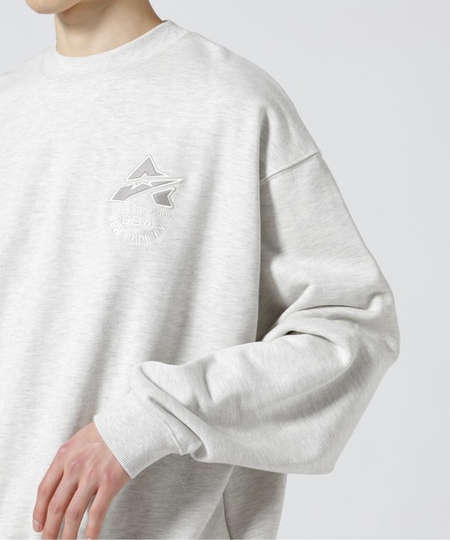 AVIREX(アヴィレックス)の「【WEB&DEPOT限定】SAME TONE CREW NECK SWEAT / セイム トーン クルーネック スウェット / AVIREX / アヴィレックス(スウェット・メンズ・ブラック/ブルーグレー/オートミール・MEDIUM/LARGE/X-LARGE/XX-LARGE/FREE)」の14枚目の写真