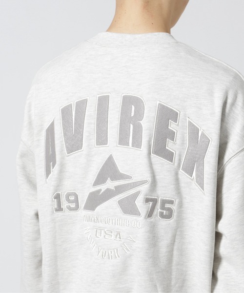 AVIREX(アヴィレックス)の「【WEB&DEPOT限定】SAME TONE CREW NECK SWEAT / セイム トーン クルーネック スウェット / AVIREX / アヴィレックス(スウェット・メンズ・ブラック/ブルーグレー/オートミール・MEDIUM/LARGE/X-LARGE/XX-LARGE/FREE)」の16枚目の写真