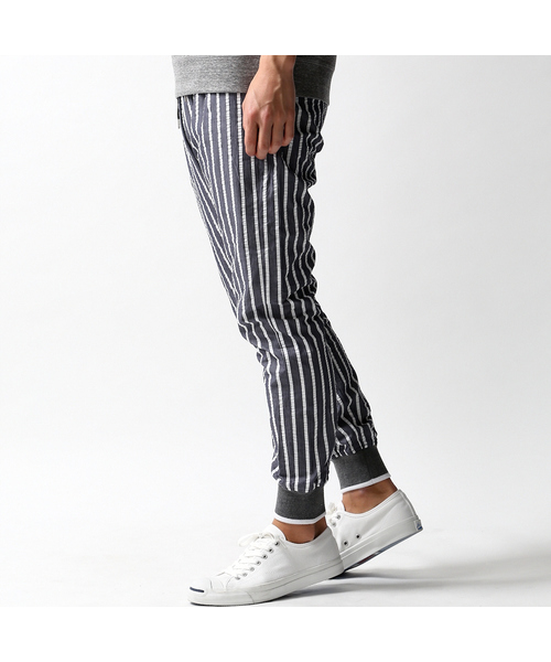 ABAHOUSE（アバハウス）の「EUサッカーストライプ　リブパンツ（その他パンツ・メンズ・チャコールグレー・2/3）」の11枚目の写真