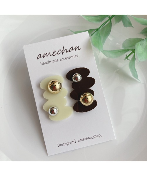 tone(トーン)の「【amechan】MOKUMOKU(ピアス)(MA)(ピアス(両耳用)・レディース・クリア/その他・FREE)」の10枚目の写真