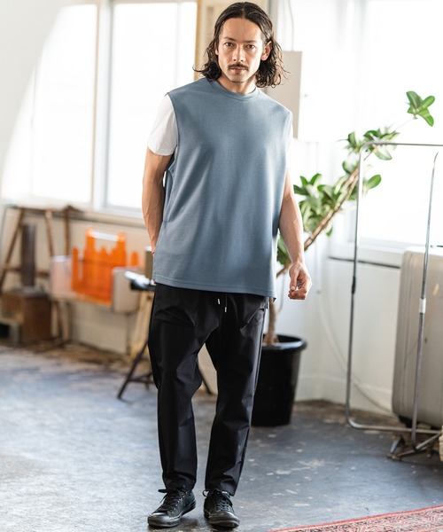 CAMBIO(カンビオ)の「mp10880-Big Pocket Stretch Nylon Tapered Pants テーパードパンツ(その他パンツ・メンズ・ブラック/ブルーグリーン/グレー・M/S/L)」の20枚目の写真