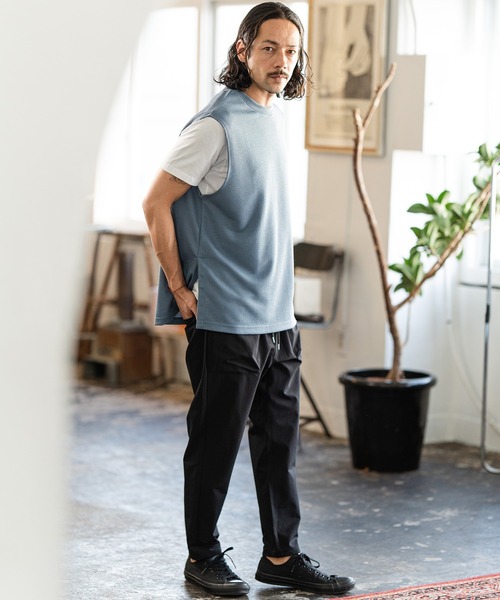 CAMBIO(カンビオ)の「mp10880-Big Pocket Stretch Nylon Tapered Pants テーパードパンツ(その他パンツ・メンズ・ブラック/ブルーグリーン/グレー・M/S/L)」の21枚目の写真