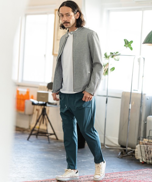 CAMBIO(カンビオ)の「mp10880-Big Pocket Stretch Nylon Tapered Pants テーパードパンツ(その他パンツ・メンズ・ブラック/ブルーグリーン/グレー・M/S/L)」の5枚目の写真