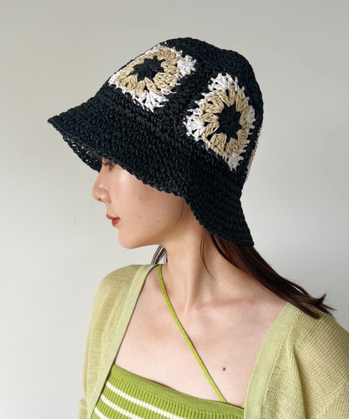 セール】フラワークロシェ編みハット（ハット）｜CLEA（クレア）の